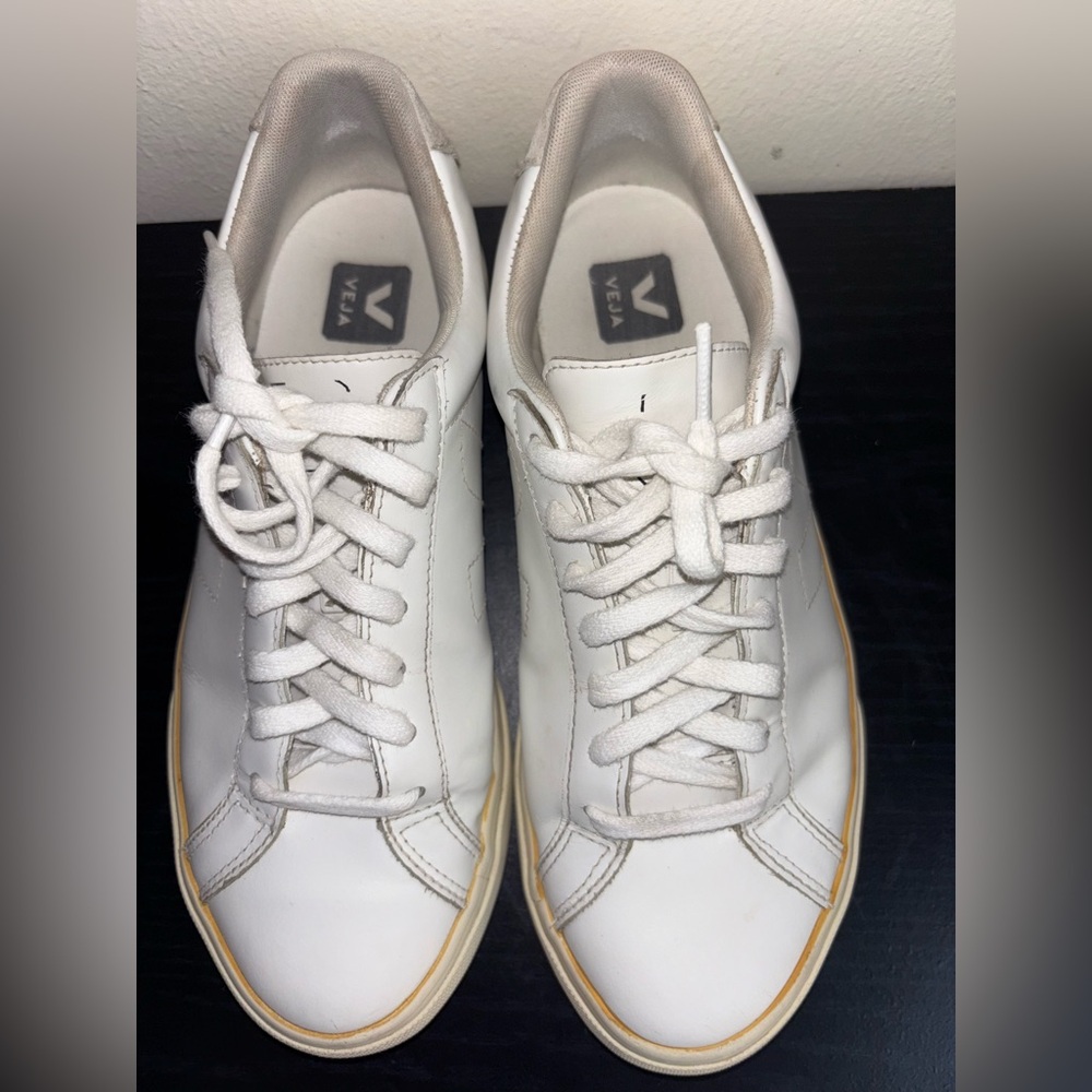 Veja Men's White Leather Sneakers